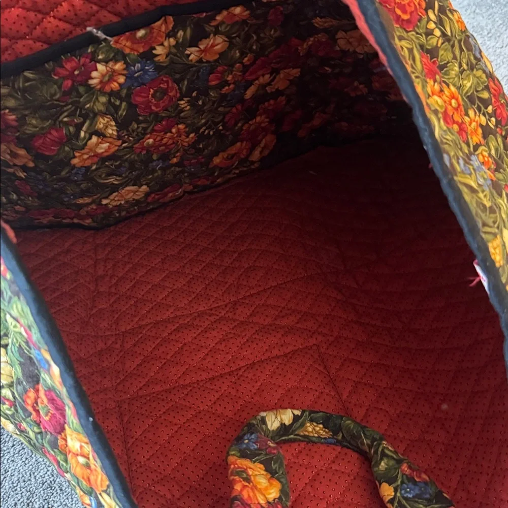 Hand Made By Janet Floral Large Tote & Mini Quilted Bag Set